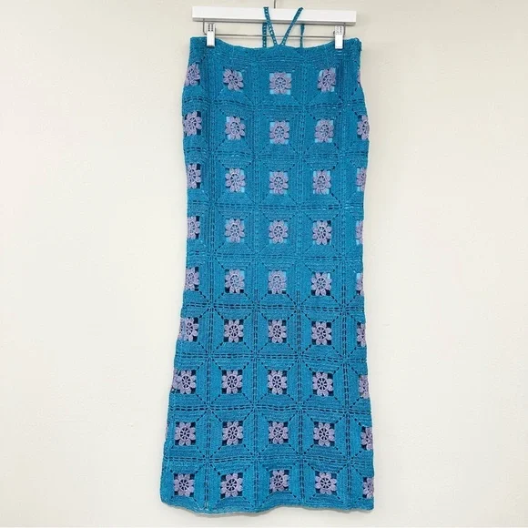 Lisa Maree You Are Now Midi Skirt in Turquoise - Picture 3 of 13
